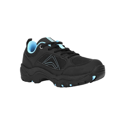 Adventra Kids Hiking Shoes EH500 Black | Low-Top Trekking Shoes with Anti-Skid Rubber Sole | Lightweight Outdoor Shoes for Boys & Girls
