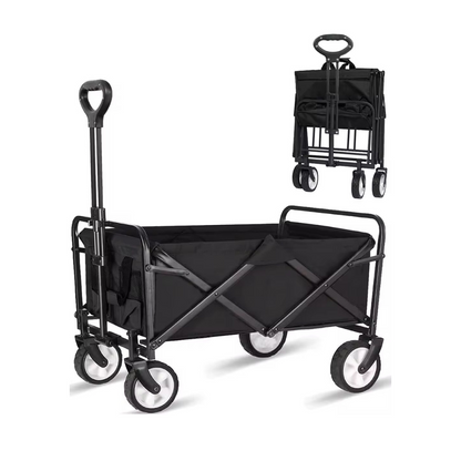 Camping Wagon Cart – Foldable, Heavy-Duty Utility Trolley for Outdoor Adventures, Beach, Garden & Travel
