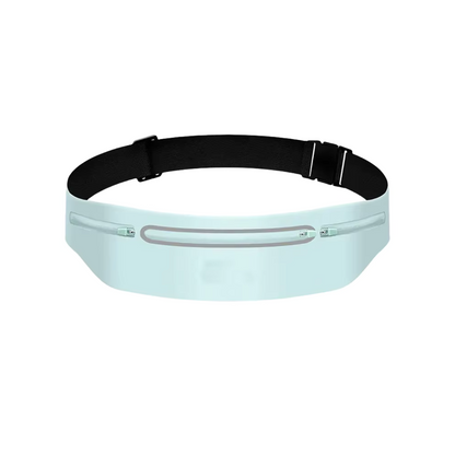 Waterproof Zipper Waist Pack – Elastic Running Belt for Travel, Sports & Hiking