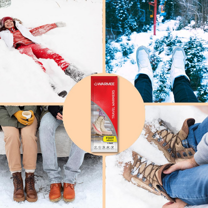 Warmee Foot Warmer Insole – Disposable Heated Insoles for Winter, Travel & Outdoor Adventures