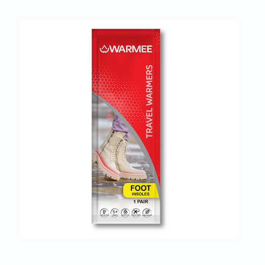 Warmee Foot Warmer Insole – Disposable Heated Insoles for Winter, Travel & Outdoor Adventures