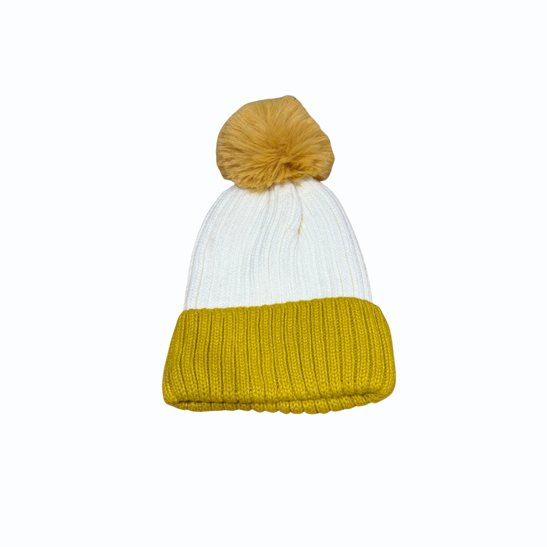 Woolen Cap with Pom Pom – Cozy Knitted Winter Beanie for Men & Women