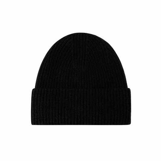 Folded Woolen Cap – Classic Knitted Winter Beanie for Men & Women
