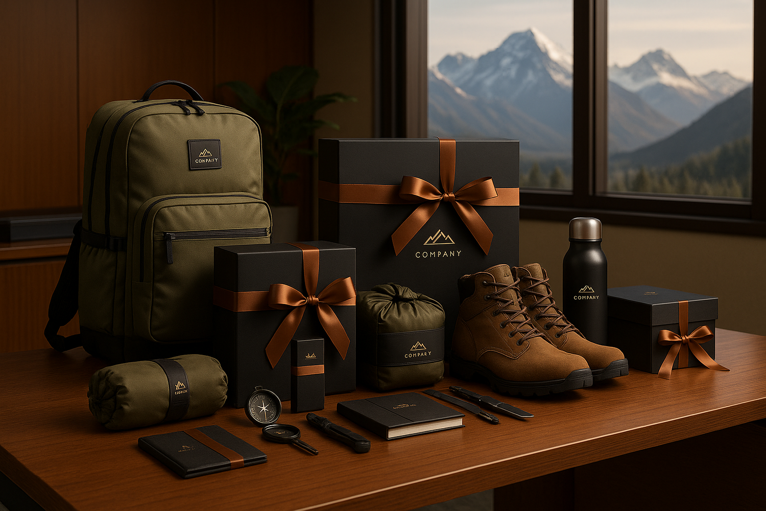 Corporate gifting theme travel and adventure