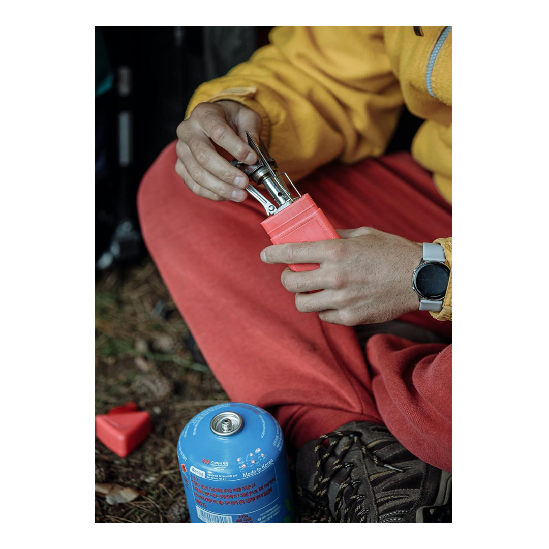 Mini Backpacking Camping Stove with Piezo Ignition – Portable Gas Stove for Hiking, Trekking & Outdoor Cooking