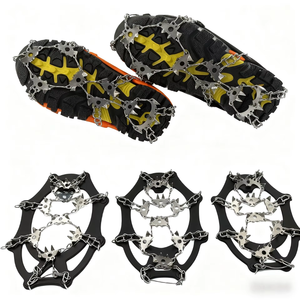 MicroSpikes Crampons 18 S – Slip-Resistant Traction for Hiking Boots & Shoes