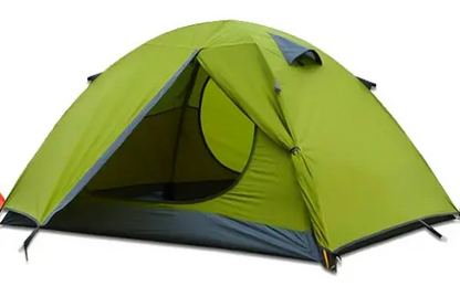 4-Person Waterproof Double-Layer Camping Tent – Aluminum Alloy Poles & Ridge Design for Outdoor Adventures